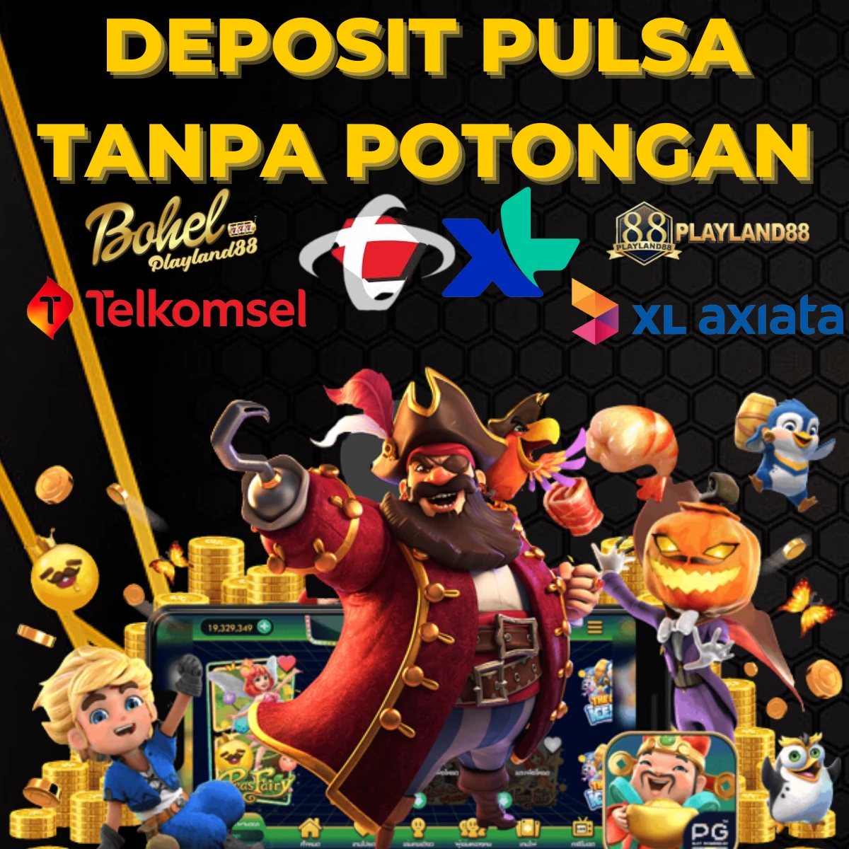 DEPOSIT PULSA TANPA POTONGAN